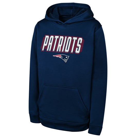 New England Patriots Youth Sack Party PO Performance Navy Hoodie