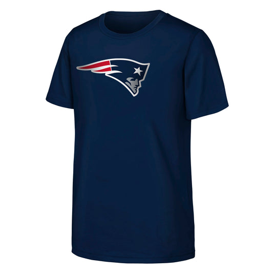 Youth New England Patriots Navy Primary Logo Tee - Pro Jersey Sports