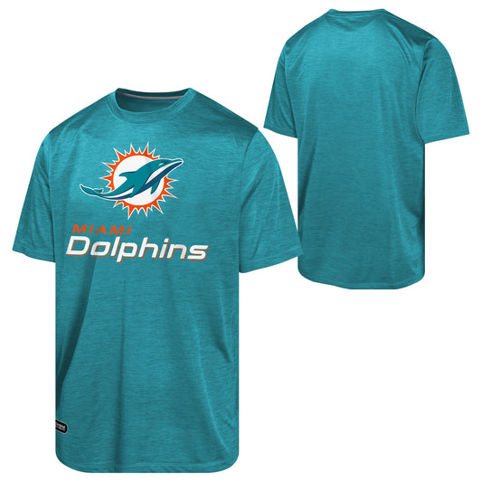 Mens Miami Dolphins NFL Combine Aqua Spike Speed Tee - Pro Jersey Sports