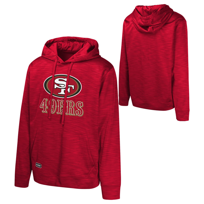 Youth San Francisco 49ers Red NFL Combine Performance Pullover Hoodie - Pro Jersey Sports