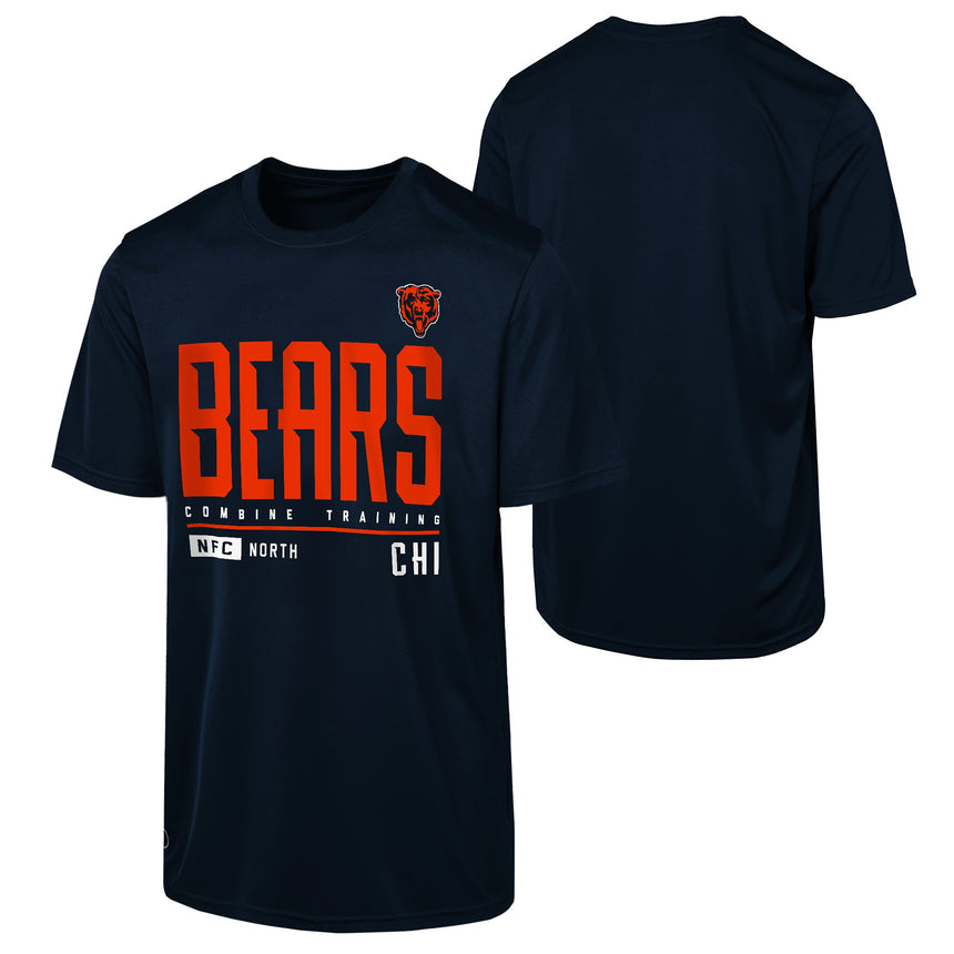 Men's Chicago Bears NFL Pumped Up Combine Authentic Navy Performance T-Shirt - Pro Jersey Sports