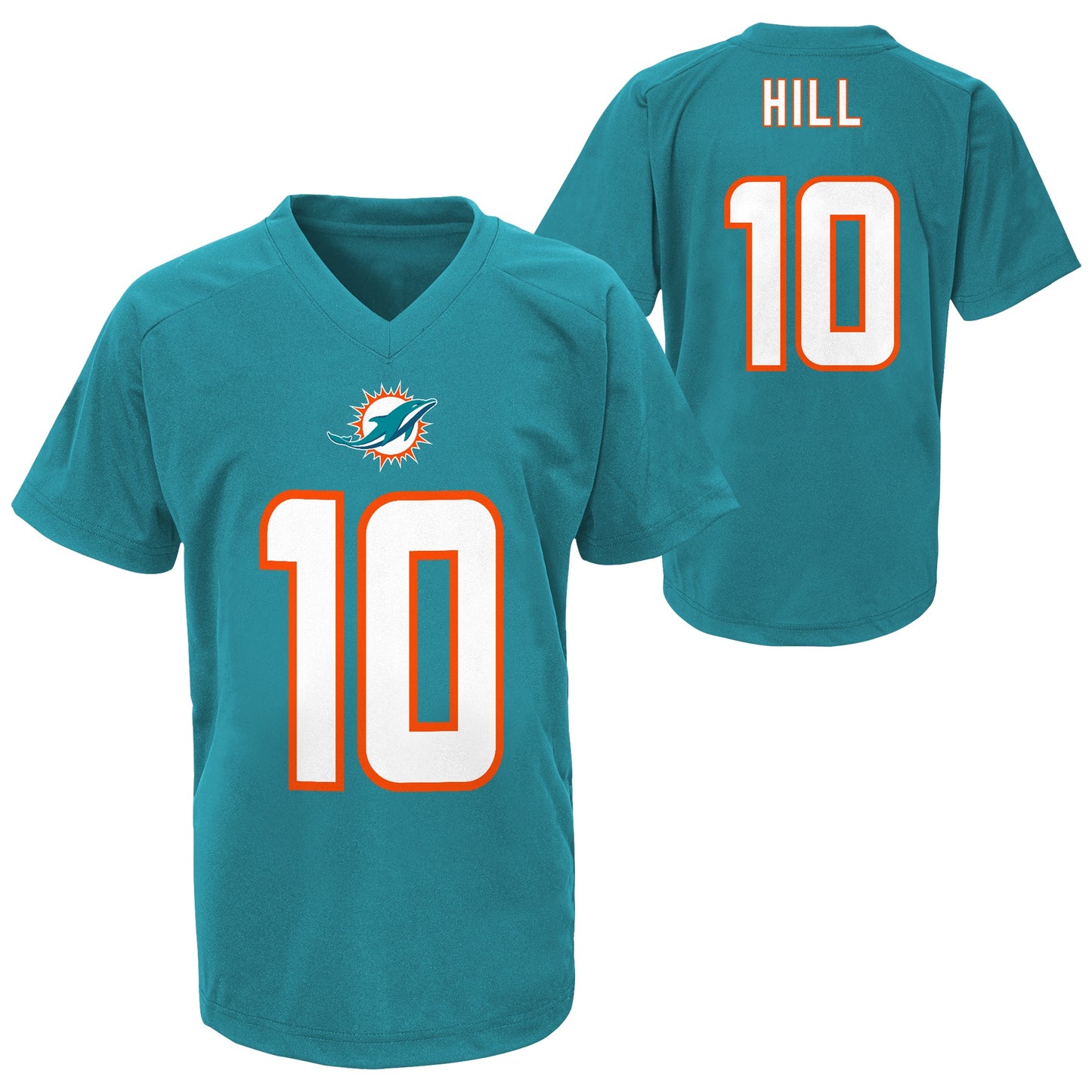 Toddler Tyreek Hill Miami Dolphins Aqua Performance Jersey Tee - Pro Jersey Sports