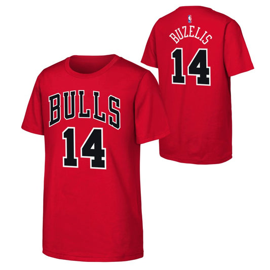 Youth Matas Buzelis Chicago Bulls Name And Number Tee - Pro Jersey Sports
