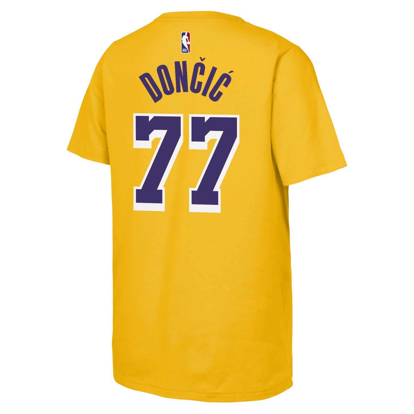 Youth Luka Doncic Los Angeles Lakers NBA Yellow Name & Number Tee - Pro Jersey Sports