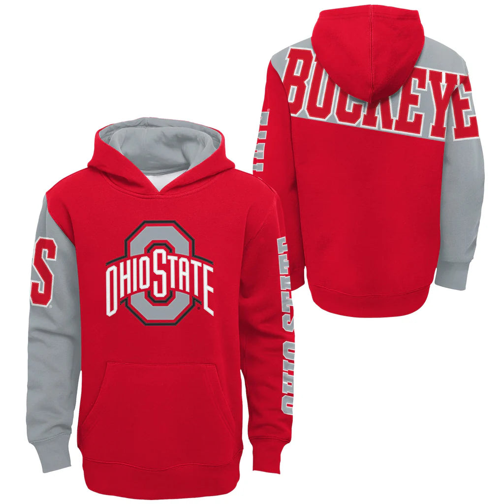 Youth Ohio State Buckeyes Red Gen2 Performance Sublimated Hoodie - Pro Jersey Sports