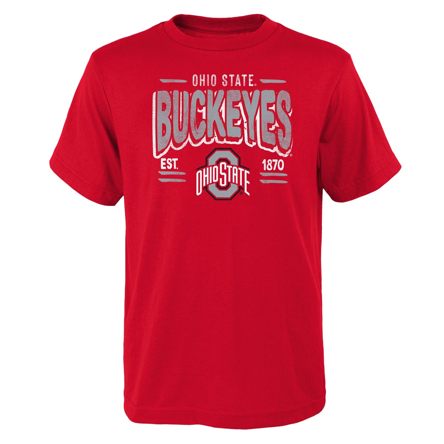 Youth Ohio State Buckeyes Red Established T-Shirt - Pro Jersey Sports