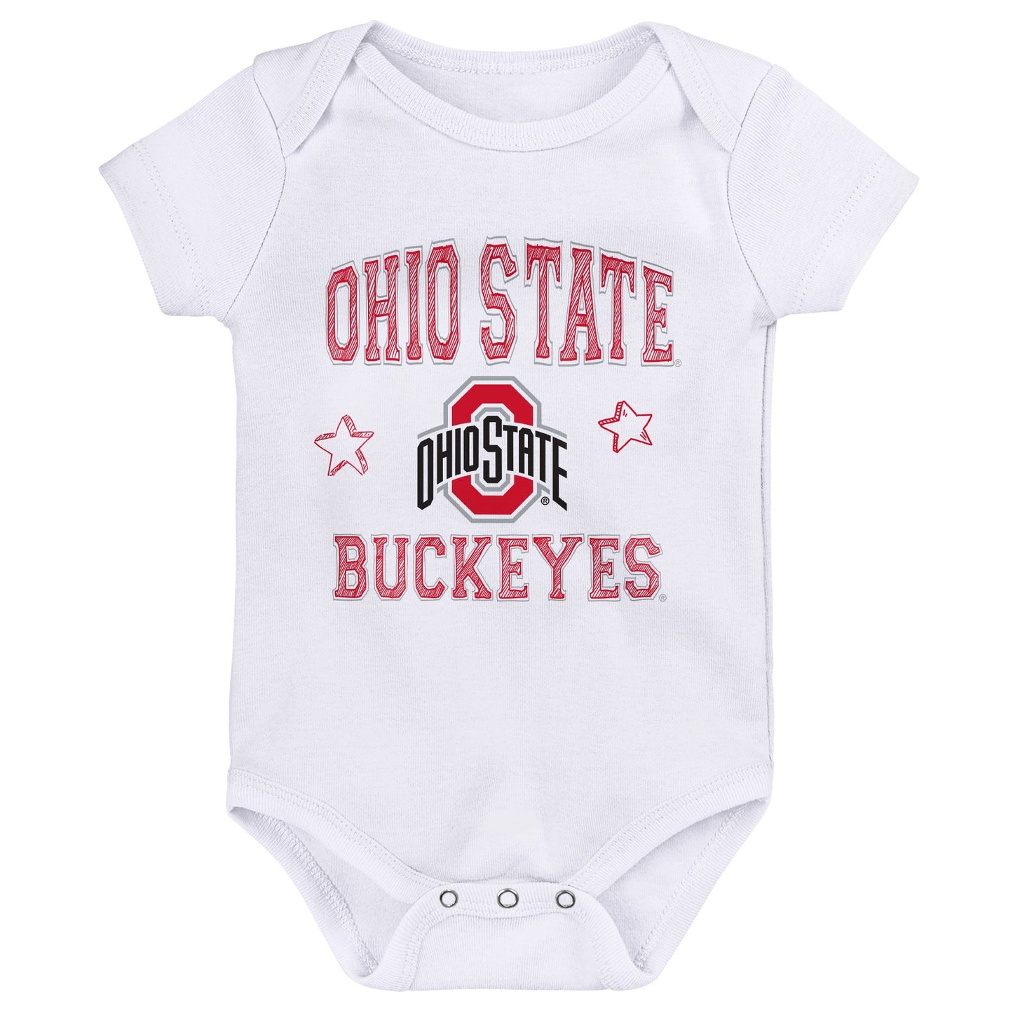 NCAA Ohio State Buckeyes Newborn 3 Pack Creeper Set - Pro Jersey Sports