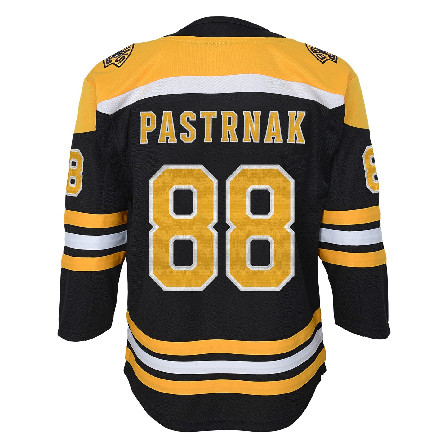 Youth Boston Bruins David Pastrnak Black Home Premier Jersey - Pro Jersey Sports