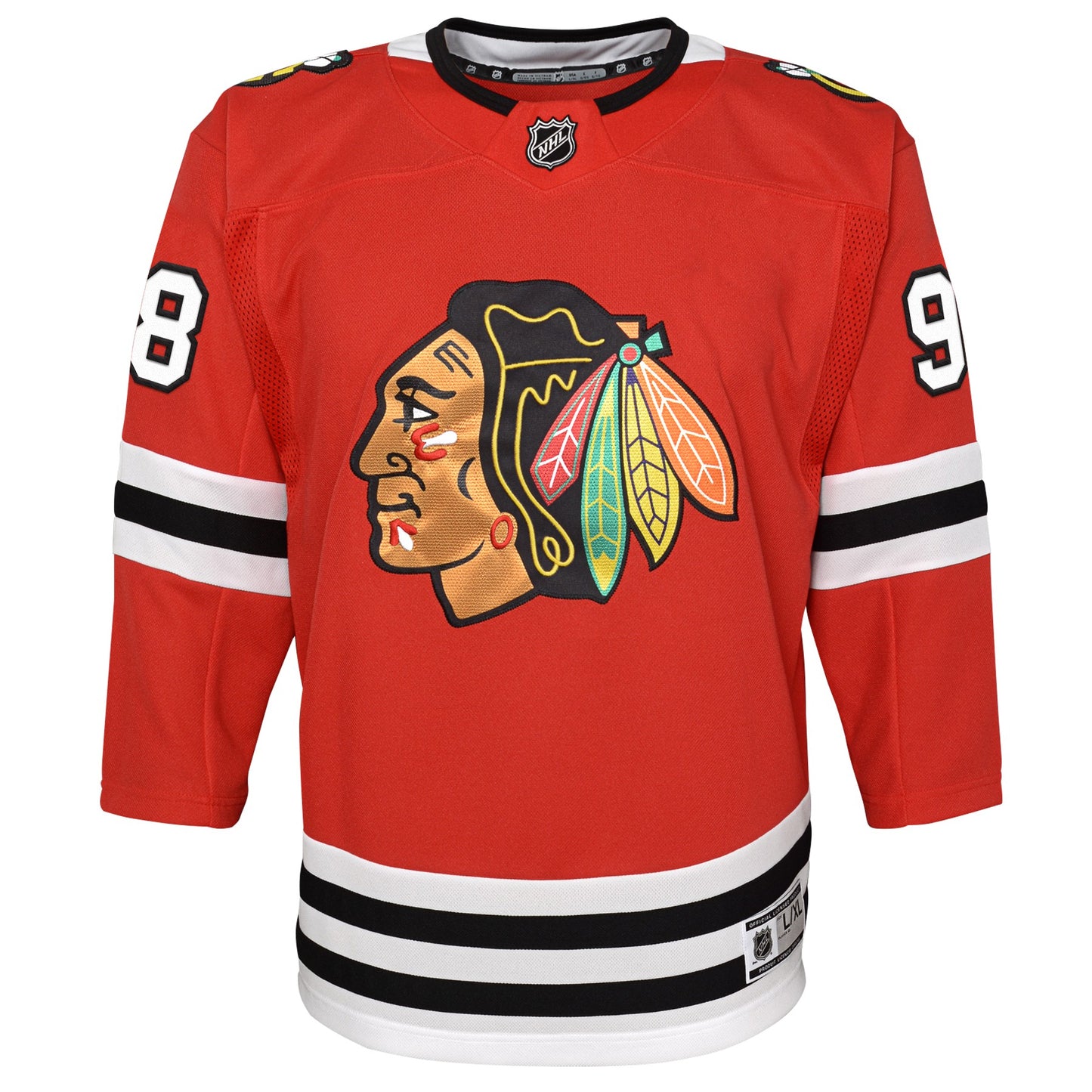 Youth Connor Bedard Chicago Blackhawks Red Home NHL Premier Jersey