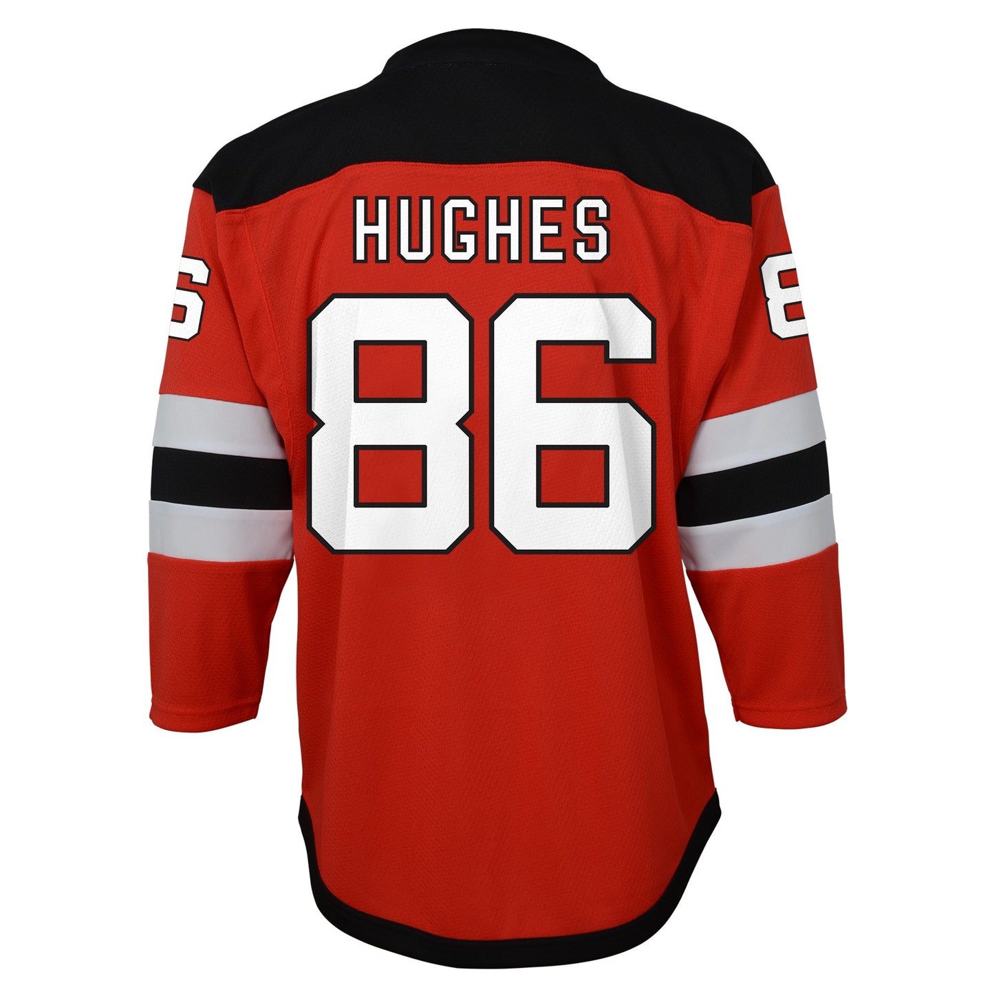 Youth New Jersey Devils Jack Hughes Red Home Premier Player Jersey - Pro Jersey Sports
