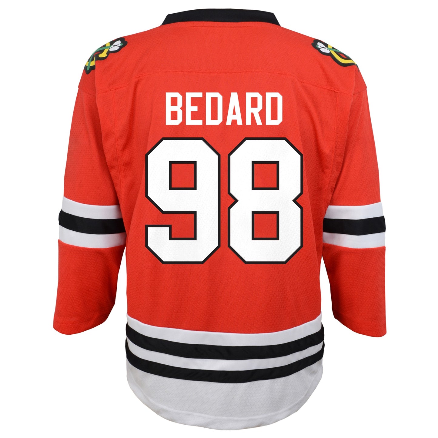 Toddler Connor Bedard Chicago Blackhawks Red Home Replica Jersey (Size 2-4T) - Pro Jersey Sports