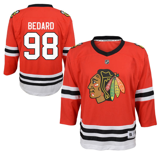 Youth Connor Bedard Chicago Blackhawks Red Home Replica Jersey