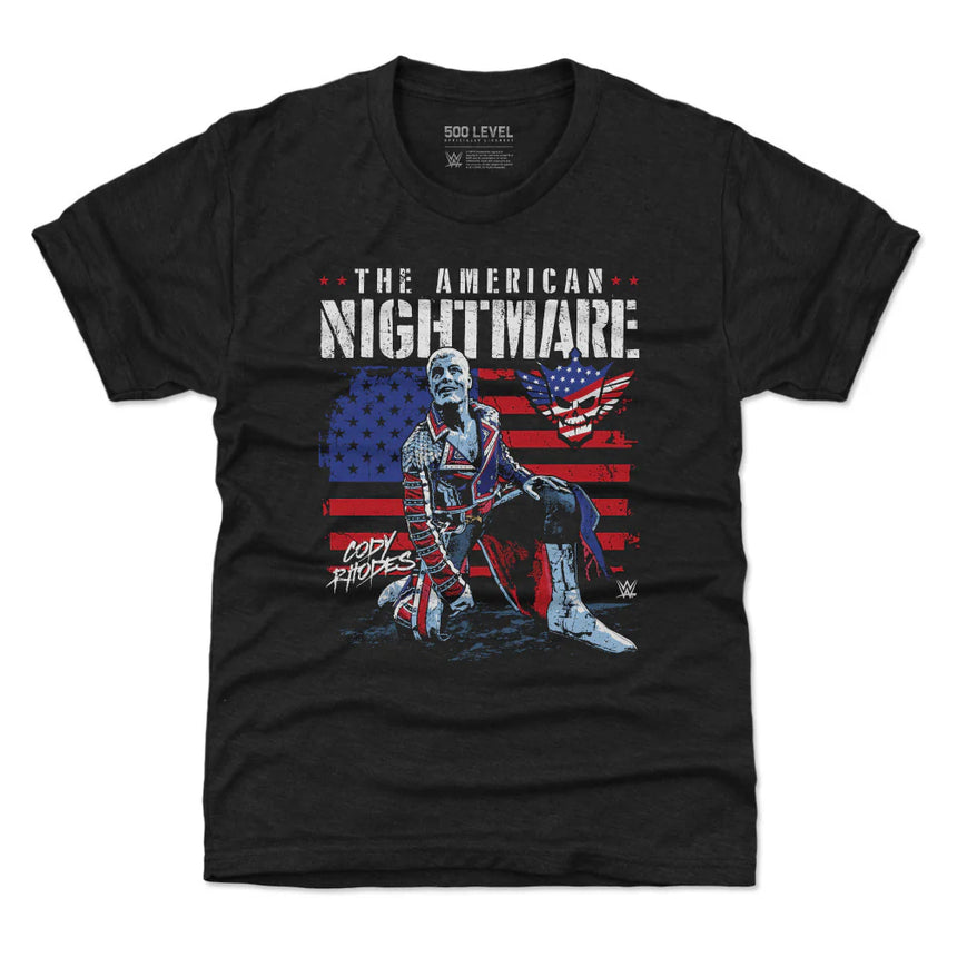 Youth WWE Cody Rhodes American Flag Tri-Blend T-Shirt - Pro Jersey Sports