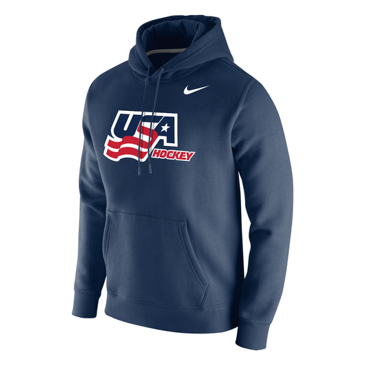 Nike Men's USA Hockey Nike 2026 Club Hoodie - Navy - Pro Jersey Sports