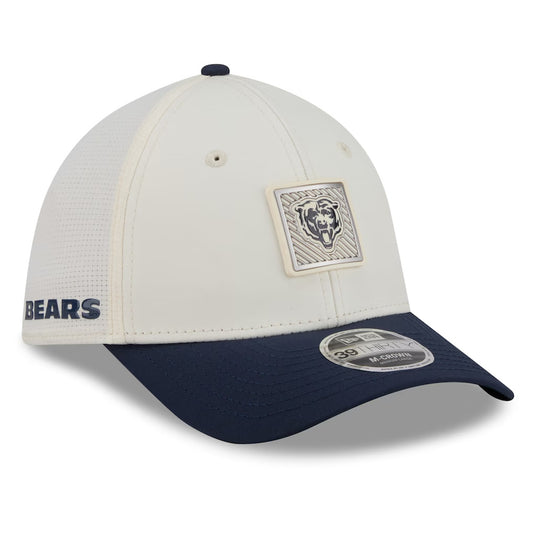 Chicago Bears New Era Ivory 2026 NFL Training Camp 39THIRTY M-Crown Flex Hat-Bear Logo