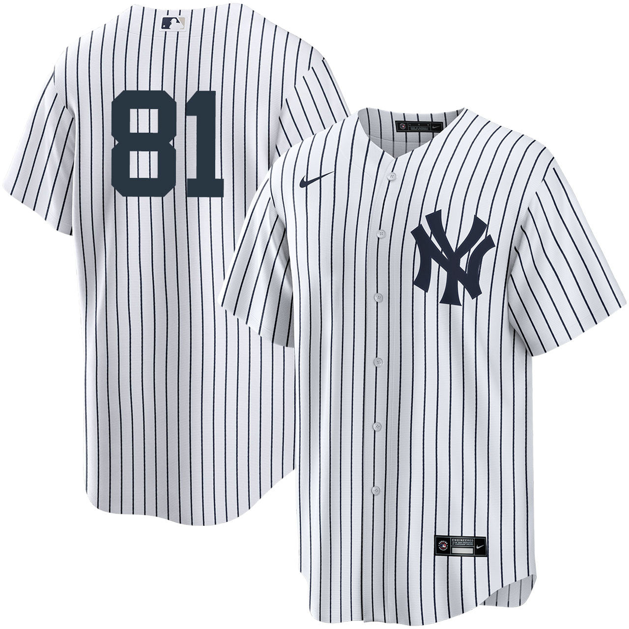Men's Nike Luis Gil #81 White New York Yankees Home Official Replica Player Jersey - Pro Jersey Sports