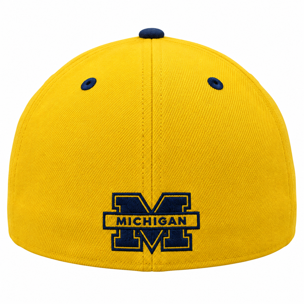 Men's NCAA Michigan Wolverines Zephyr Gold Primary Logo Flex Fit Hat