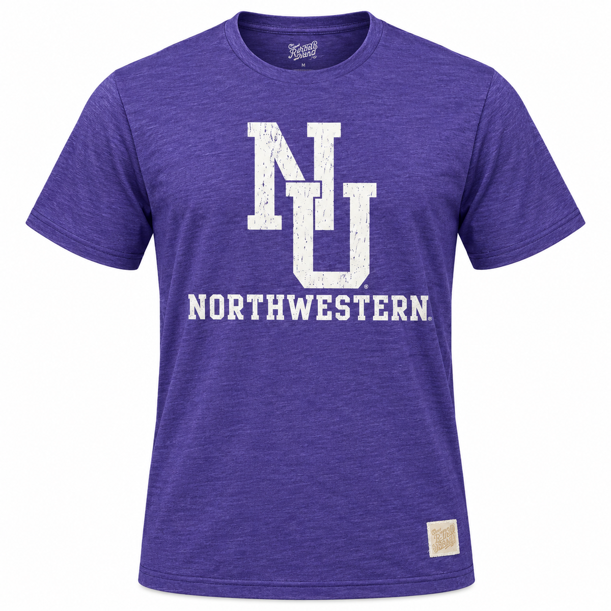 Men's NCAA Northwestern Wildcats Retro Brand Purple Heather Tee