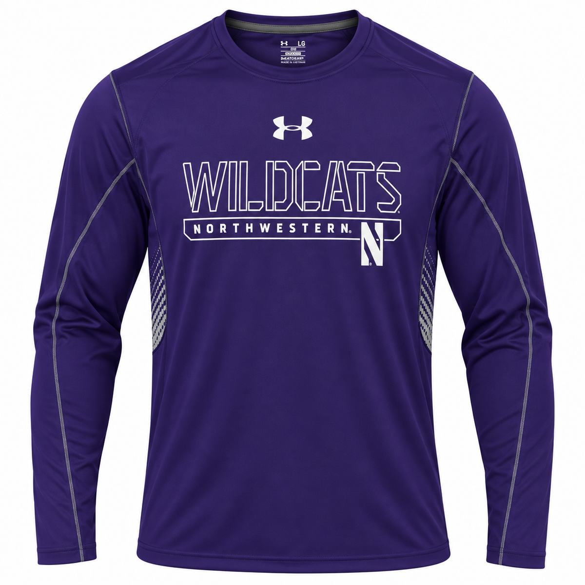Men's Under Armour Northwestern Wildcats Limitless HeatGear Purple Long Sleeve T-Shirt