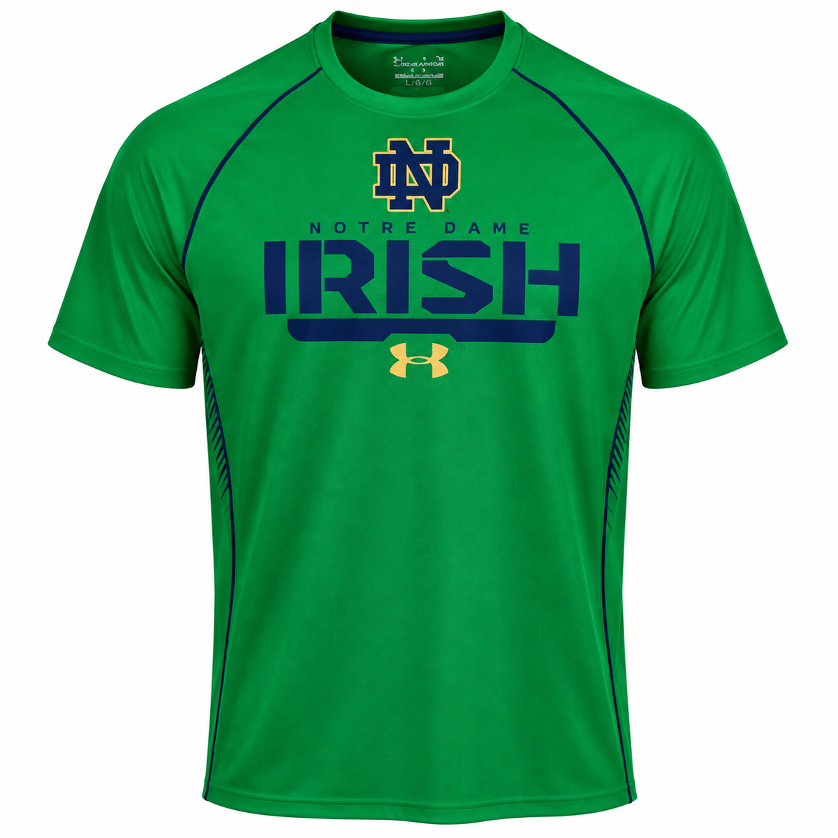 Men's Under Armour Notre Dame Fighting Irish Kelly Green Limitless HeatGear T-Shirt