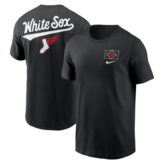 Nike Men's Chicago White Sox 2025 City Connect Black 2-Hit T-Shirt - Pro Jersey Sports