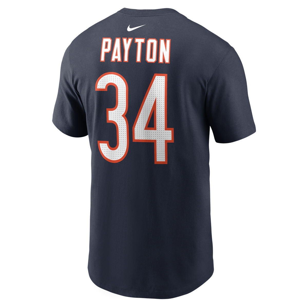 Men's Nike Walter Payton Navy Chicago Bears Name & Number T-Shirt