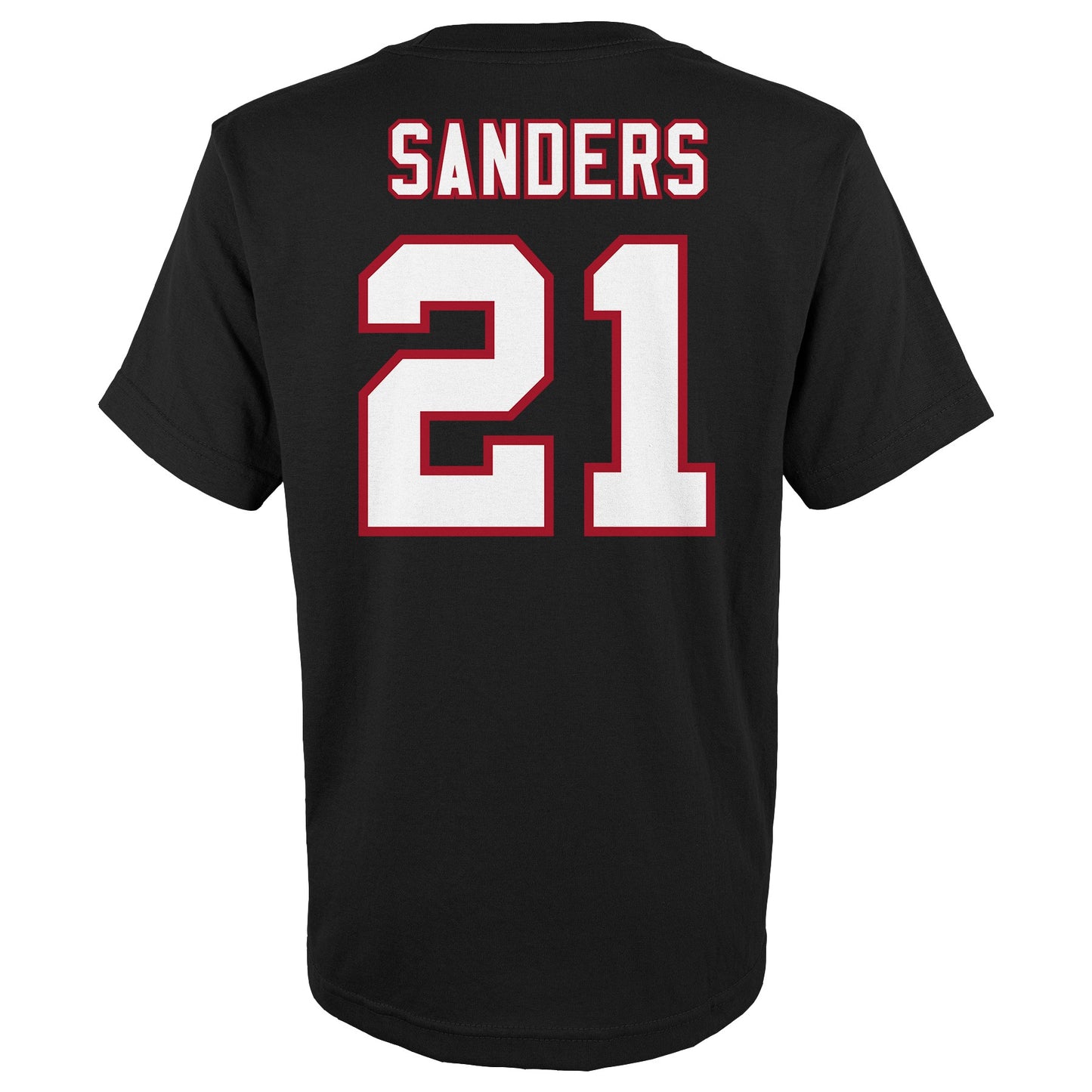 Youth Deion Sanders Atlanta Falcons Black Mitchell & Ness Retro Player Name And Number T-Shirt - Pro Jersey Sports