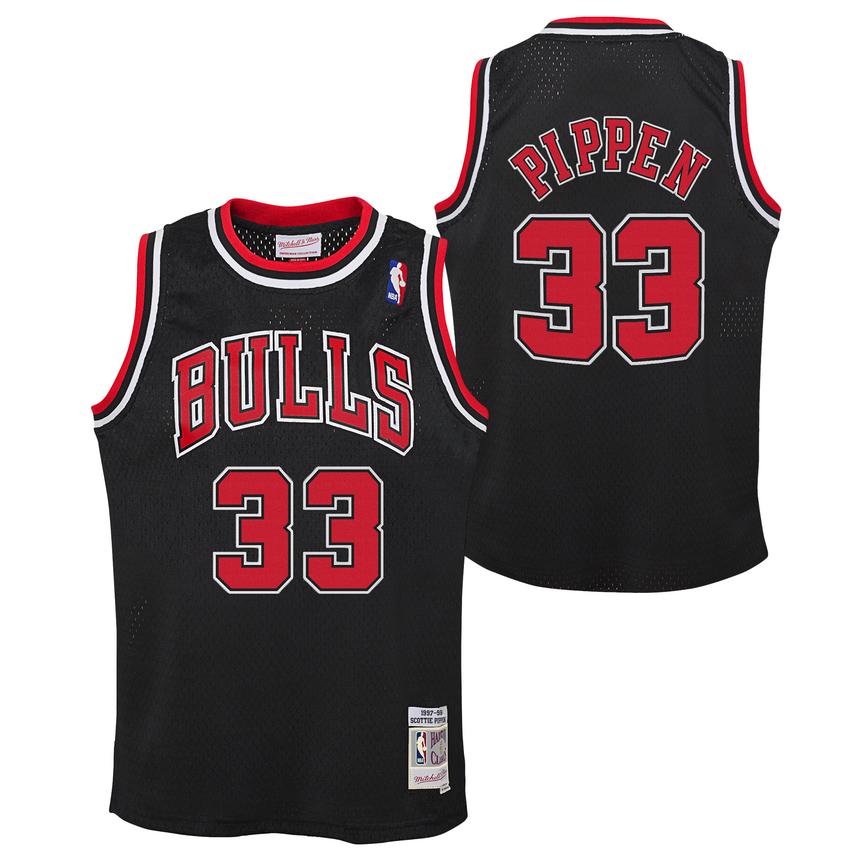 Youth Chicago Bulls Scottie Pippen Mitchell & Ness Black Alternate Swingman Jersey - Pro Jersey Sports