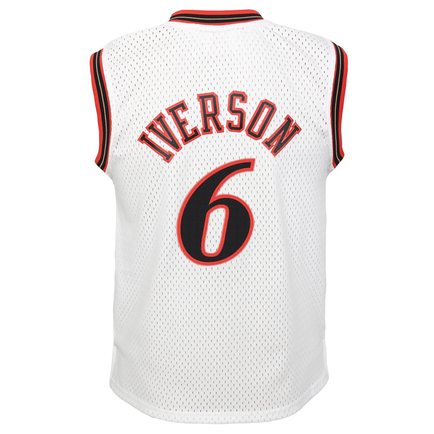 Youth Philadelphia 76ers Allen Iverson Mitchell & Ness White 2002 Hardwood Classics Swingman Jersey - Pro Jersey Sports