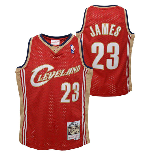 Youth Cleveland Cavaliers LeBron James Mitchell & Ness Wine 2003-04 Hardwood Classics Swingman Jersey - Pro Jersey Sports