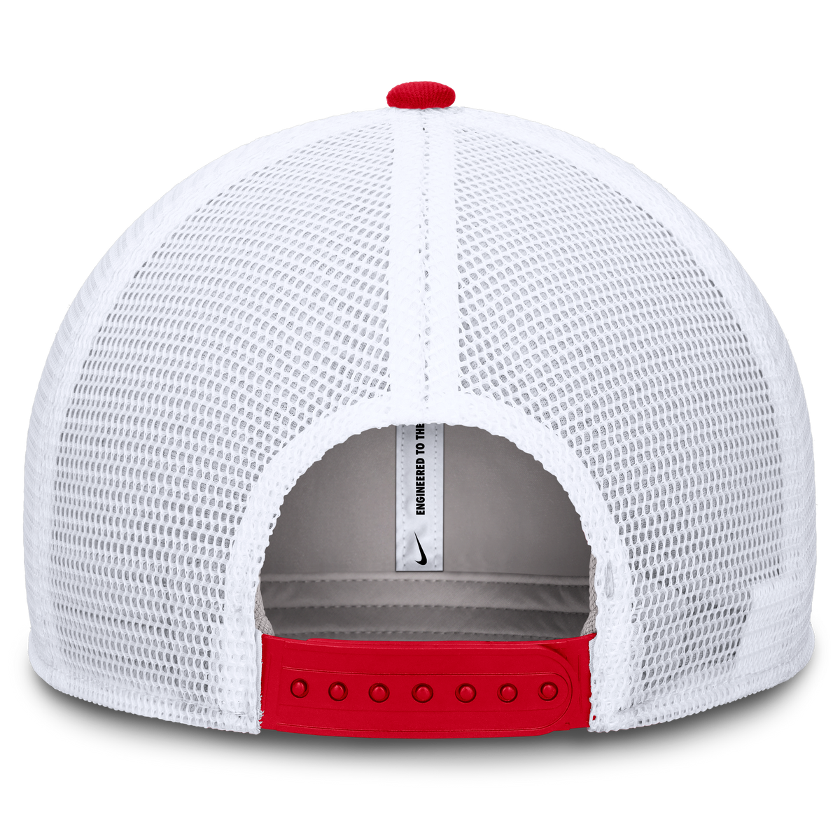Ohio State Buckeyes Nike Club Red Adjustable Snapback Trucker Hat