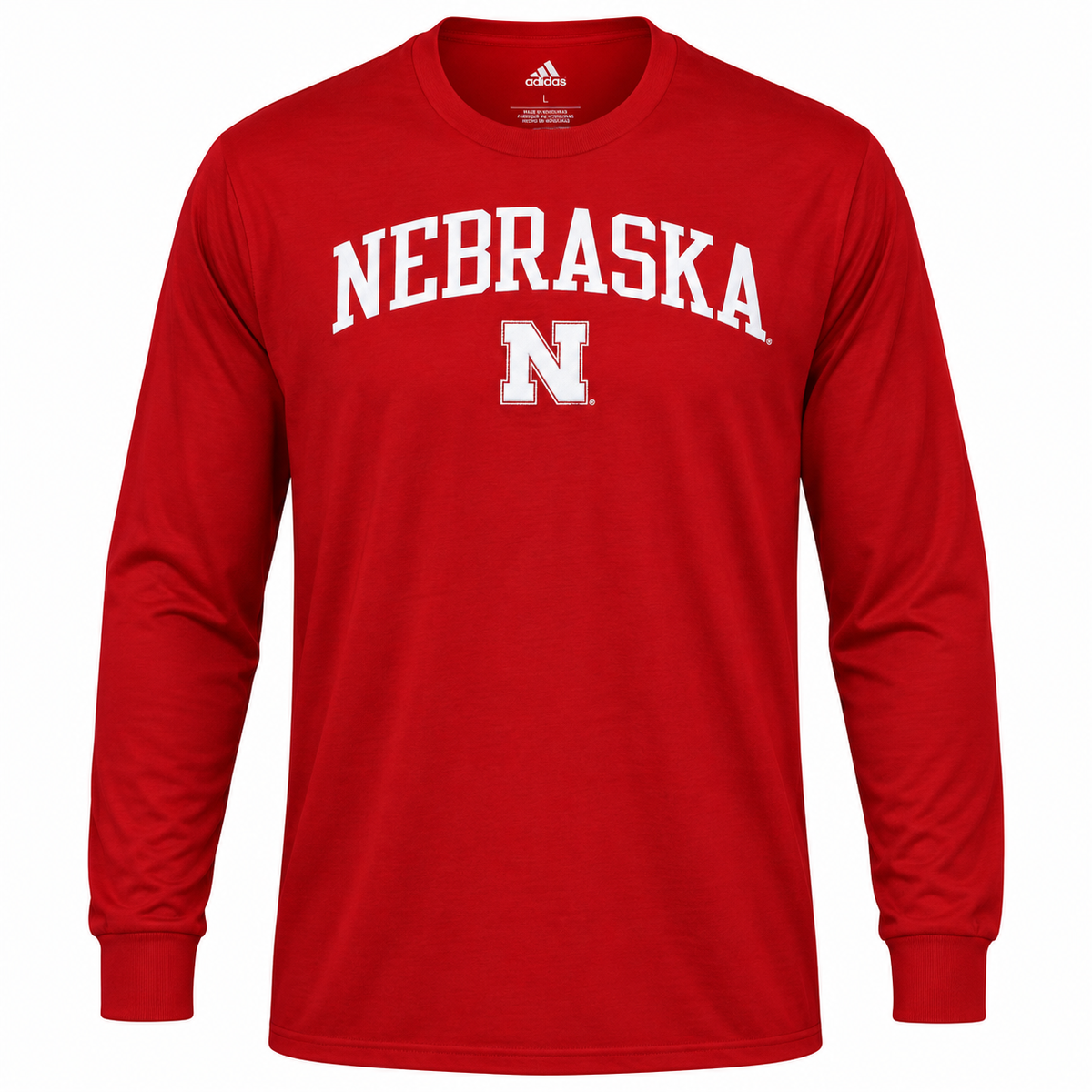 NCAA adidas Nebraska Cornhuskers Big Game Day Long Sleeve T-Shirt - Scarlet