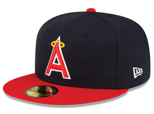 Men's Anaheim Angels New Era Navy/Red Alternate On-Field 59FIFTY Fitted Hat - Pro Jersey Sports