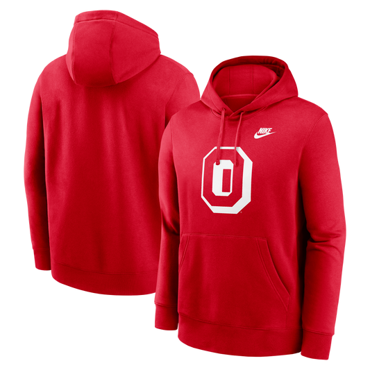 Men's Ohio State Buckeyes Nike Scarlet Legacy Primary Logo Fleece Hoodie - Pro Jersey Sports