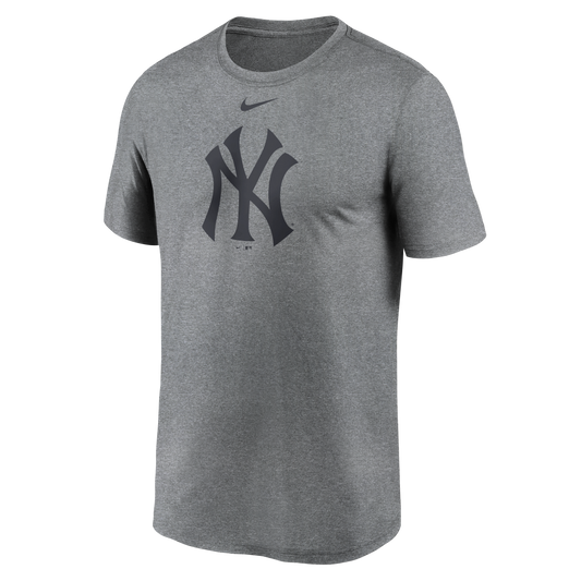 Men's New York Yankees Nike Gray Large Logo Dri-Fit T-Shirt