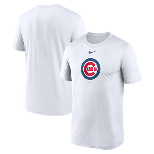 Men's Chicago Cubs Nike White Large Logo T-Shirt