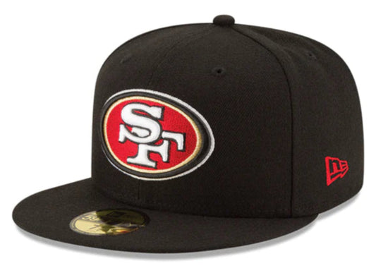 Men's San Francisco 49ers New Era Black Basic 59FIFTY Fitted Hat - Pro Jersey Sports