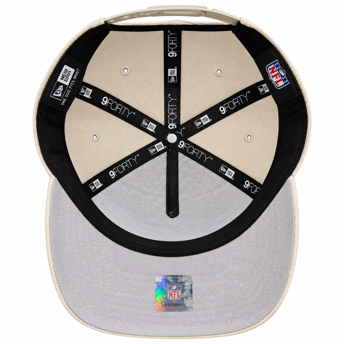 Men's Chicago Bears New Era Primary Logo Tan A-Frame 9Forty Snapback Adjustable Hat