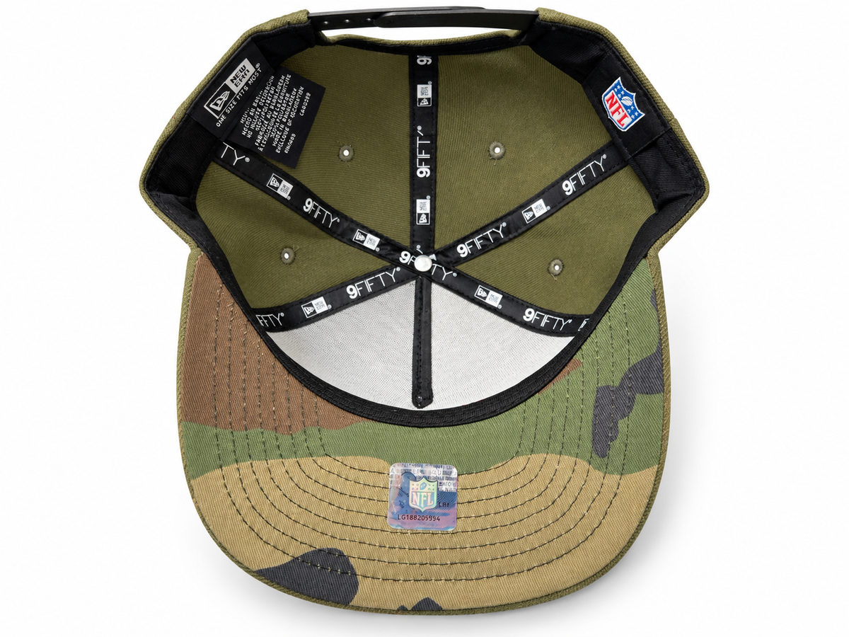 Men's Chicago Bears New Era Olive Green Primary Logo A-Frame 9FIFTY Snapback Hat