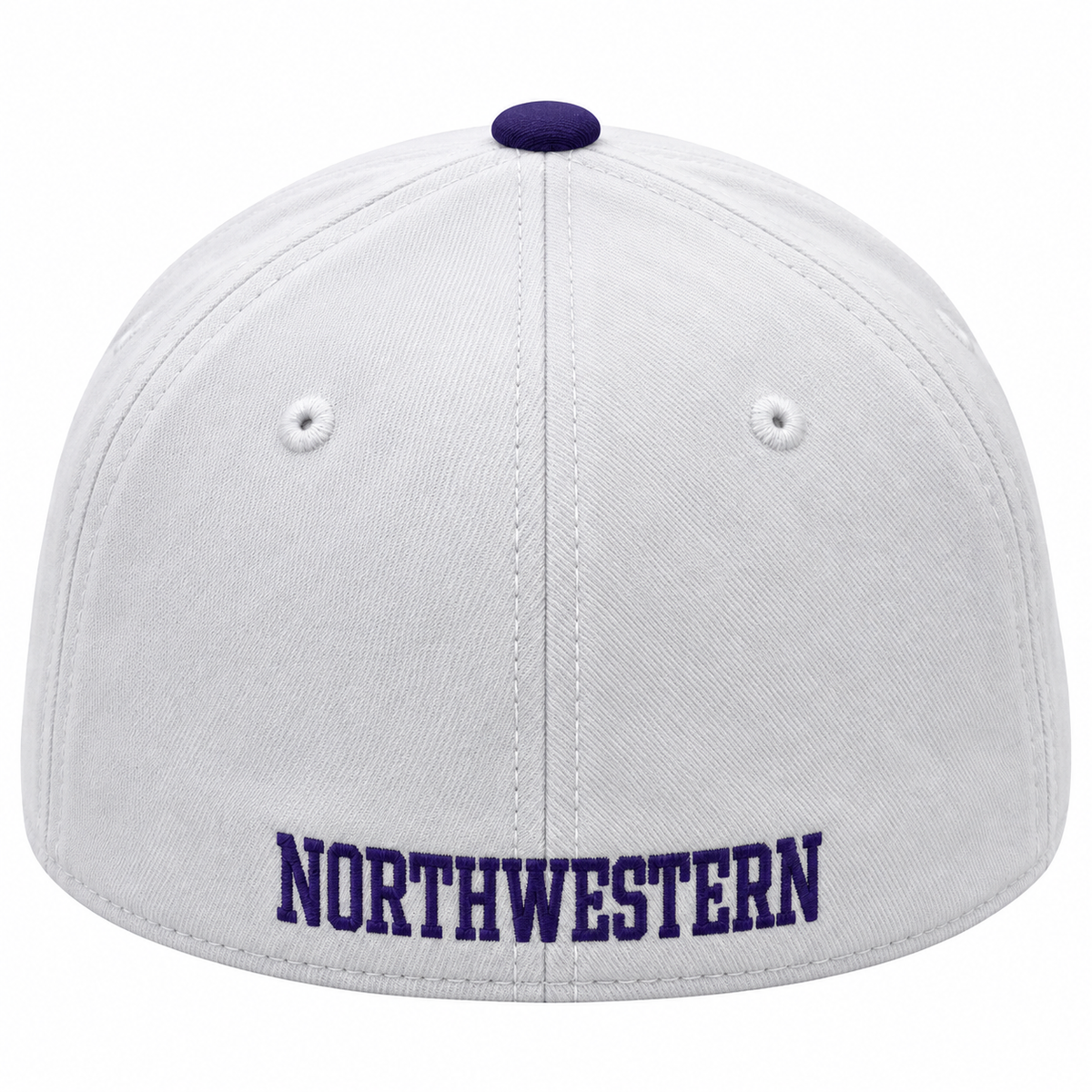 Northwestern Wildcats Top of the World Infield One Fit Flex Hat - White/Purple