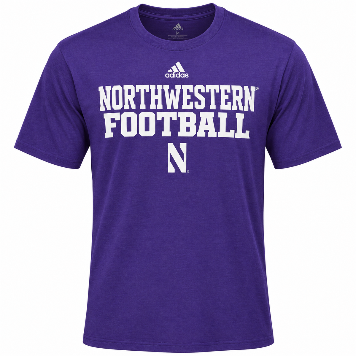 Northwestern Wildcats adidas Purple Official Football Practice T-shirt