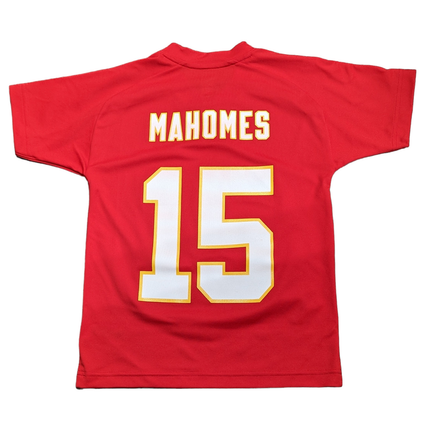 Youth Patrick Mahomes Kansas City Chiefs Red Performance Jersey Tee - Pro Jersey Sports