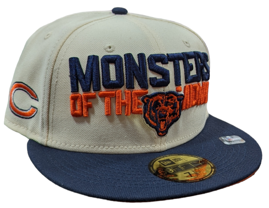 Chicago Bears 2 Tone Cream/Navy Monsters of the Midway New Era 59FIFTY Fitted Hat - Pro Jersey Sports