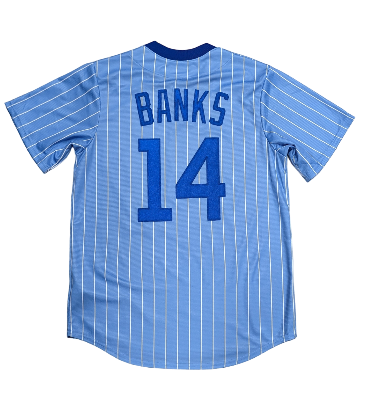 Men's Ernie Banks Chicago Cubs Cooperstown Powder Blue NIKE Replica Jersey - Pro Jersey Sports