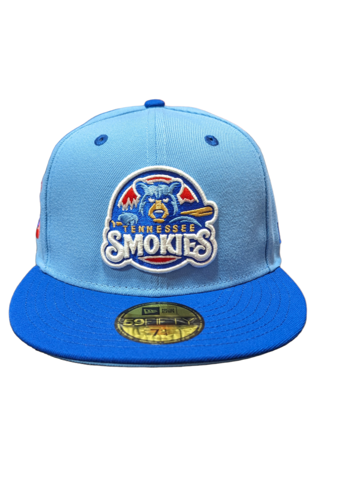 Tennessee Smokies MILB 2 Tone Sky Blue/Royal New Era 59FIFTY Fitted Hat