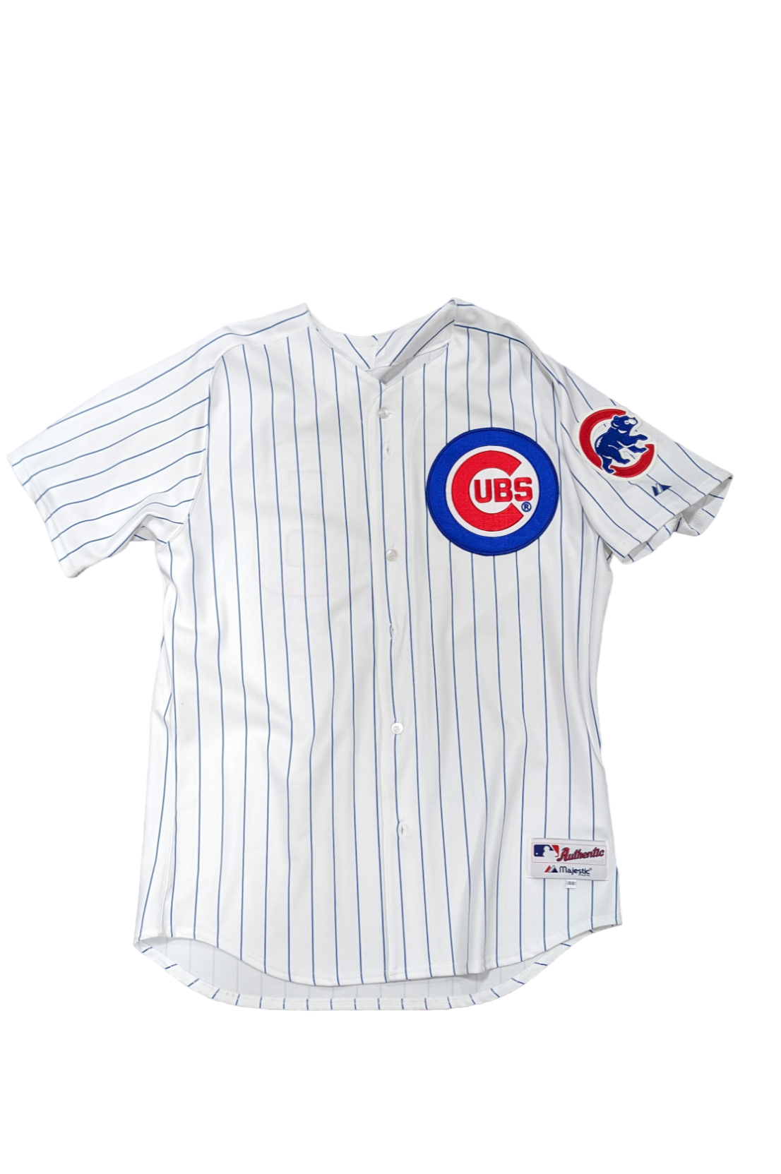Mens Majestic Chicago Cubs Mike Fontenot Home White Authentic Jersey - Pro Jersey Sports