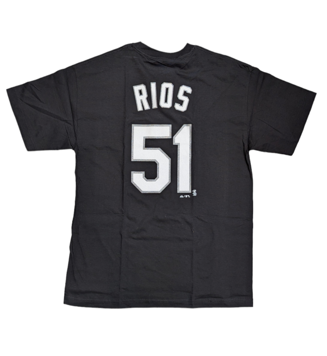 Men's Chicago White Sox Alex Rios Black Name and Number Player T-Shirt - Pro Jersey Sports