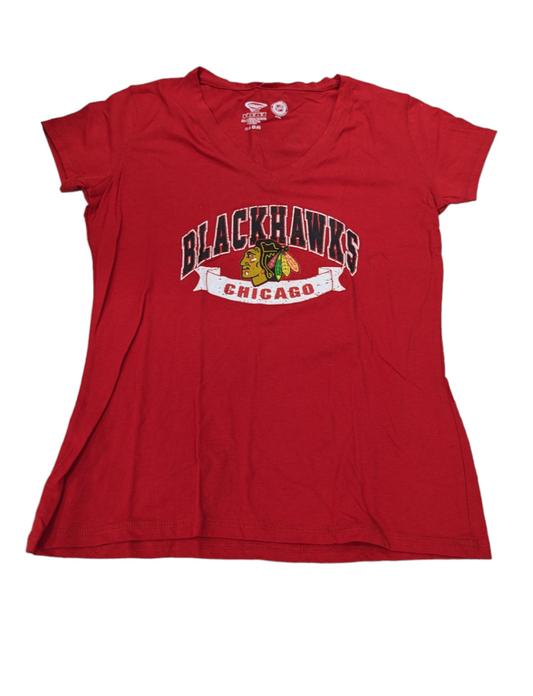 Women's Chicago Blackhawks Concepts Sport Red Basic Short Sleeve Top