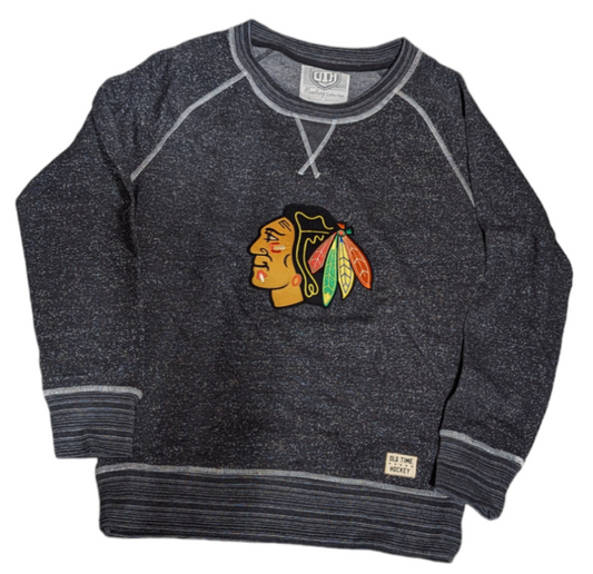 Women's Chicago Blackhawks Snow Fleece Crew Sweatshirt - Pro Jersey Sports