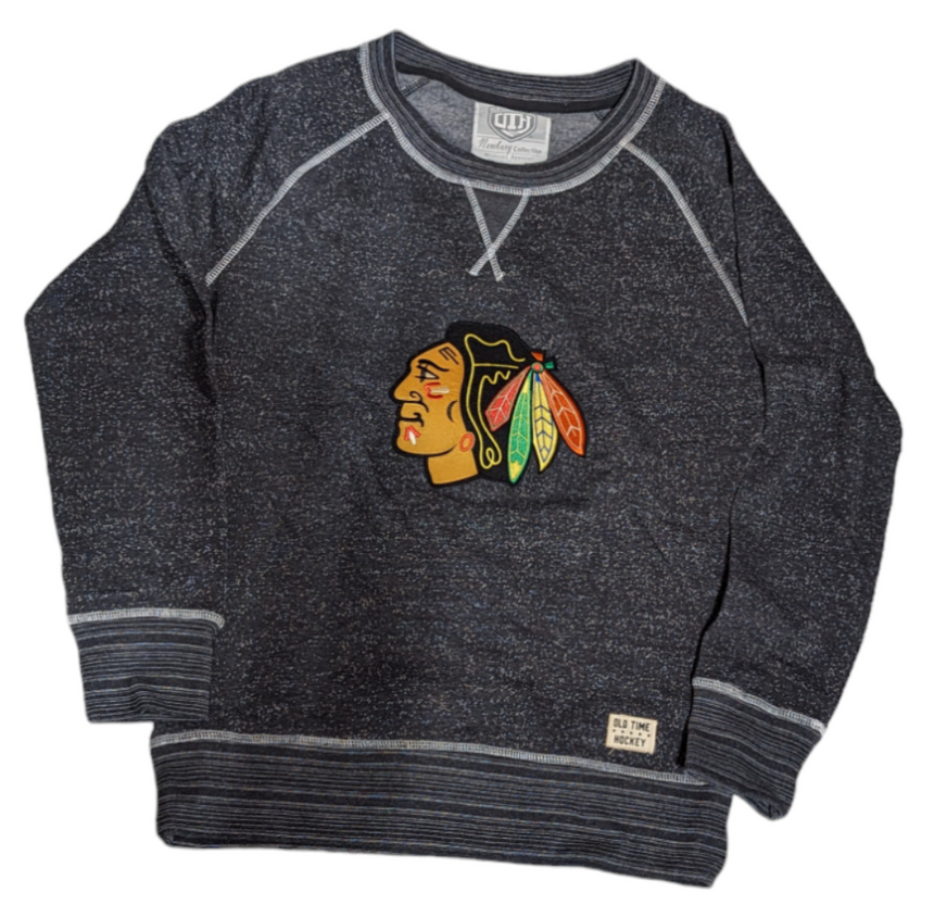 Women's Chicago Blackhawks Snow Fleece Crew Sweatshirt - Pro Jersey Sports